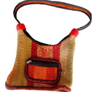 Colorful Woven Shoulder Bag